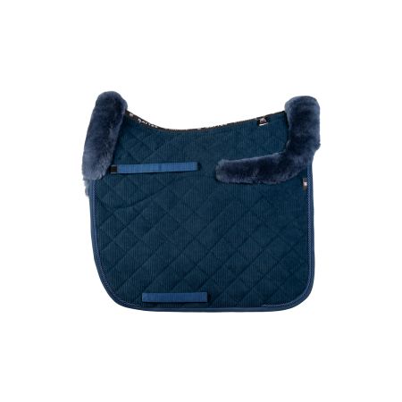 Lammfell Schabracke Dressur Gr.L Cord navy