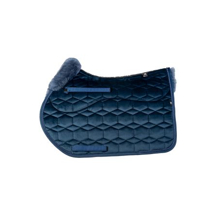 Lammfell Schabracke Springen Gr.M Samt navy