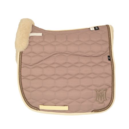 Lammfell Schabracke Dressur Gr.L  cameo/leinen