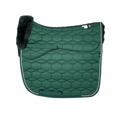 Lammfell Schabracke Dressur Gr.L racing green