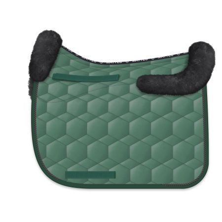 Lammfell Schabracke Dressur Gr.L racing green