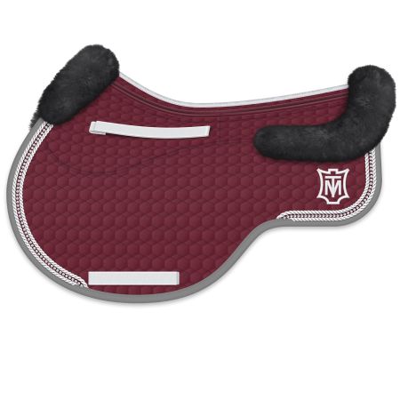 CORRECTION® Lammfell Schabracke Eurofit Springen Gr.L bordeaux Crystal