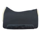 Bückeburger Schulsattel Schabracke schwarz/hellgelb