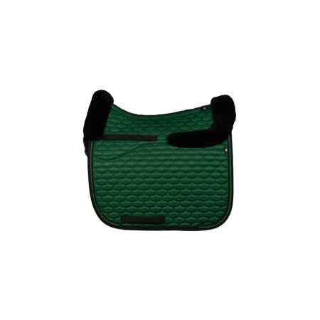 Lammfell Schabracke Dressur Gr.L Glanz grün/schwarz