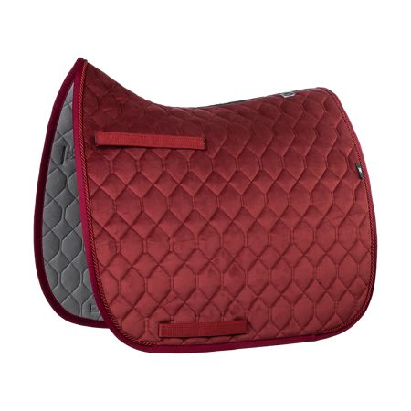 Schabracke Dressur Gr.L Samt Rubin Rot