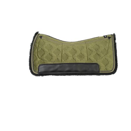 Square Pad Gr. L Samt olive/cumbrian mit 3-Taschen CORRECTION System