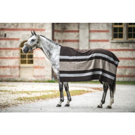 Woll-Abschwitzdecke  braun-grau