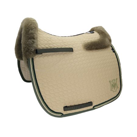 Lammfell Schabracke Dressur Gr.L  safari/schlamm