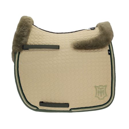 Lammfell Schabracke Dressur Gr.L  safari/schlamm