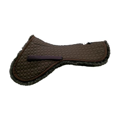 Lammfell Sattelkissen Springen L, braun/braun – Fell im Sitzbereich, EWWA