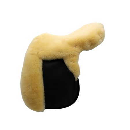 Zalea „Prestige“ für englische Dressursättel in schwarz/hellgelb