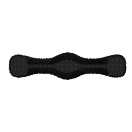 Kurzgurt Steppstoff anatomisch 70cm mit Schnallenabdeckung schwarz