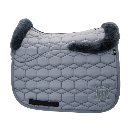 Lammfell Schabracke Dressur Gr.XL  Glanz grau
