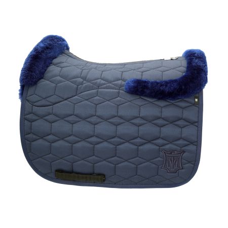 Lammfell Schabracke Dressur Gr.XL navy