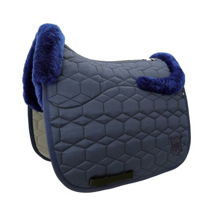 Lammfell Schabracke Dressur Gr.XL navy