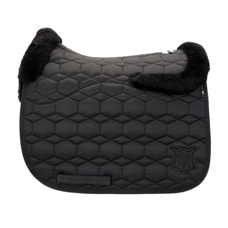 Lammfell Schabracke Dressur Gr.XL Glanz schwarz