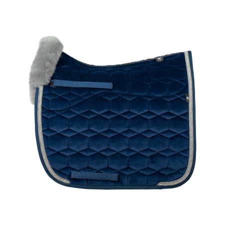 Crystal Lammfell Schabracke Dressur Gr.L Samt Lab-42