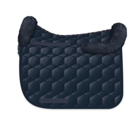 Lammfell Schabracke Dressur Gr.XL navy/blau
